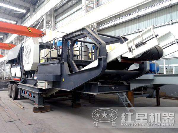 100t移动式建筑垃圾破碎站 100t移动式建筑垃圾破碎站