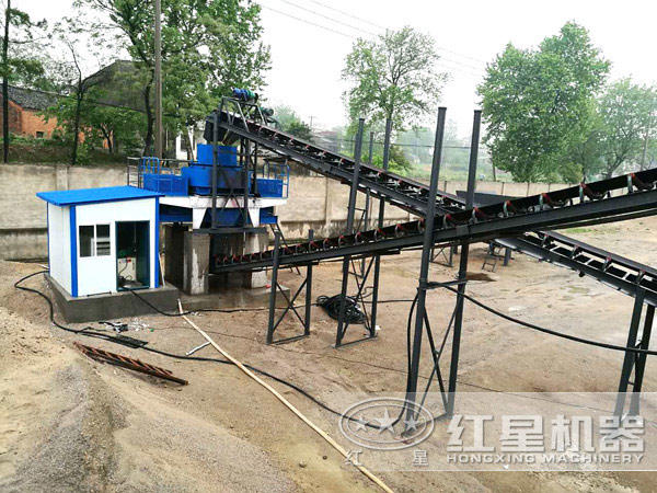 花岗岩制砂机用户生产现场 花岗岩制砂机用户生产现场
