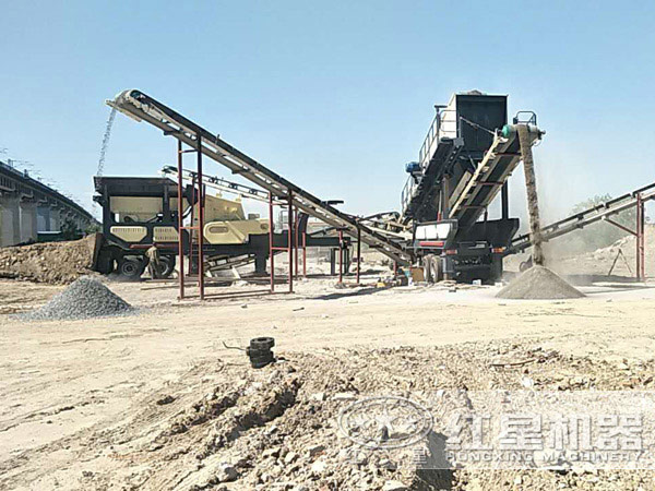 新型车载移动式破碎站生产现场实拍 新型车载移动式破碎站生产现场实拍