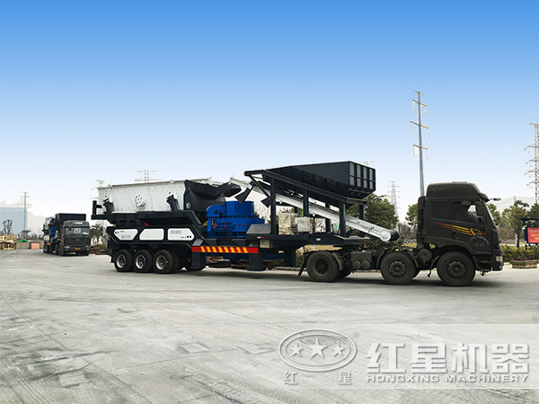 HX3S1860T82移动制砂机设备实拍 HX3S1860T82移动制砂机设备实拍