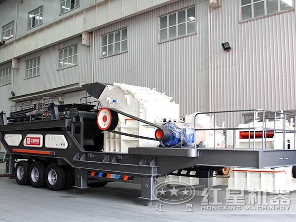 轮胎式移动破碎车设备实拍 轮胎式移动破碎车设备实拍
