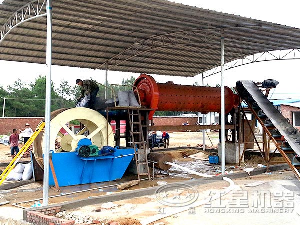 1530型棒磨式制砂机设备生产现场实拍 1530型棒磨式制砂机设备生产现场实拍