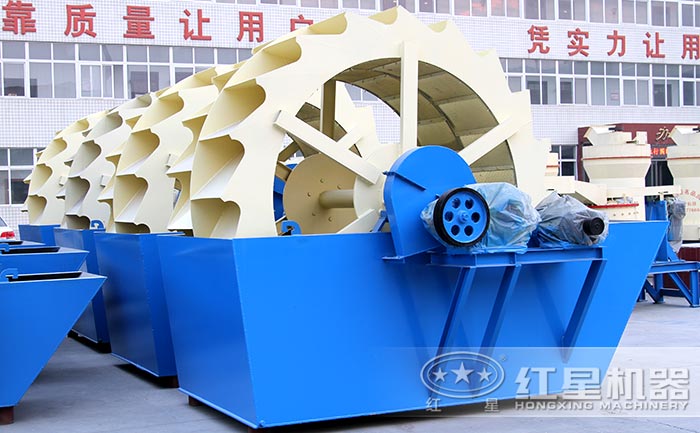 每小时产100方的环保型水洗砂机器实拍  每小时产100方的环保型水洗砂机器实拍