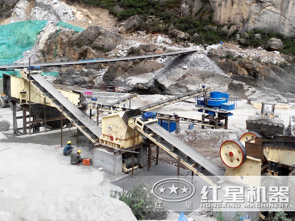 固定式破碎生产线实拍 固定式破碎生产线实拍