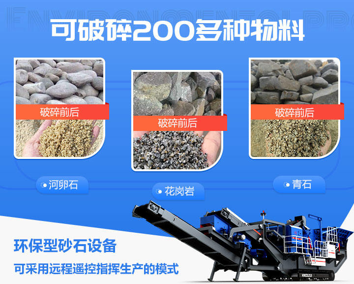履带式移动破碎机设备应用广泛 履带式移动破碎机设备应用广泛