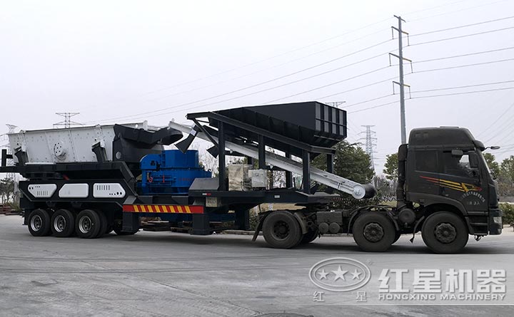 移动式制砂机设备实拍 移动式制砂机设备实拍