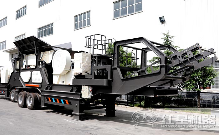 建筑垃圾移动破碎站设备实拍 建筑垃圾移动破碎站设备实拍