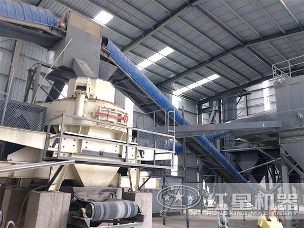 河北用户HVI型冲击式制砂、整形机生产现场 河北用户HVI型冲击式制砂、整形机生产现场