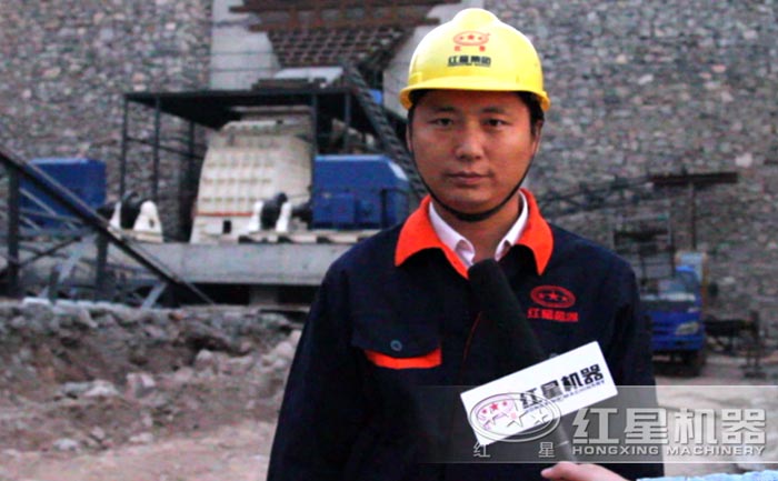 天博方解石锤式破碎机用户现场 天博方解石锤式破碎机用户现场