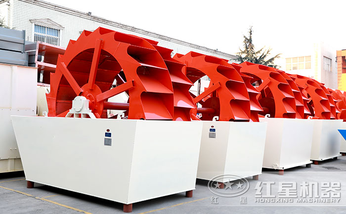 天博机器轮斗式洗砂机厂区 天博机器轮斗式洗砂机厂区