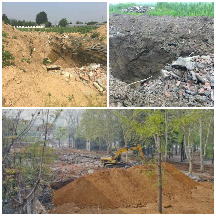 建筑垃圾掩埋现场 建筑垃圾掩埋现场