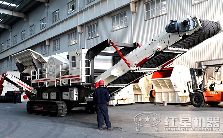 履带式移动建筑垃圾破碎机 履带式移动建筑垃圾破碎机