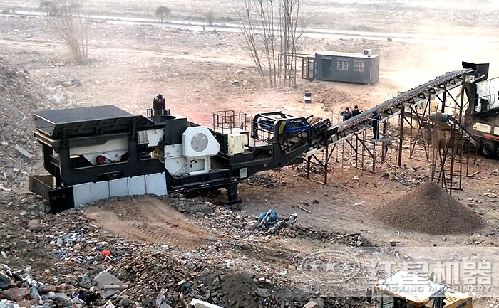 可移动建筑垃圾破碎机现场 可移动建筑垃圾破碎机现场