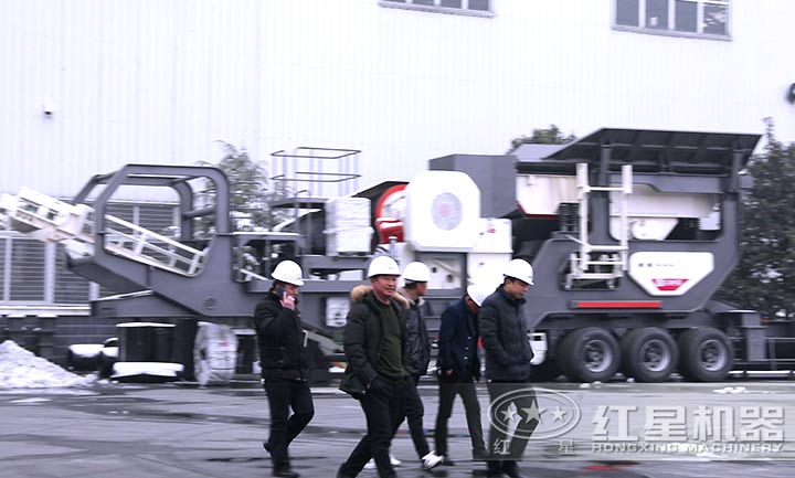 建筑垃圾移动破碎站设备参观厂区 建筑垃圾移动破碎站设备参观厂区
