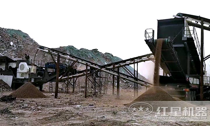 建筑垃圾破碎现场 建筑垃圾破碎现场
