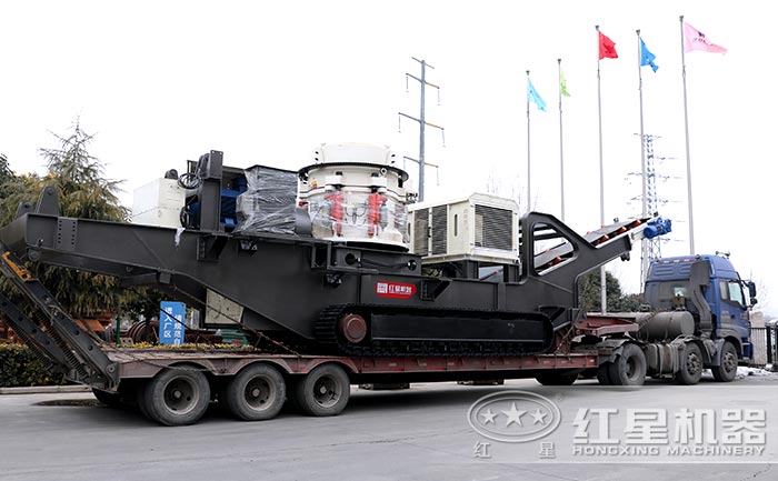 HXTSC160履带式圆锥破移动破碎站 HXTSC160履带式圆锥破移动破碎站
