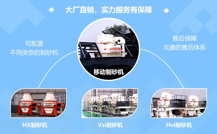 移动一体式制砂机搭配不同制砂机 移动一体式制砂机搭配不同制砂机