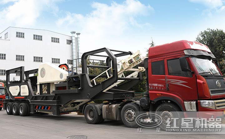 建筑垃圾移动破碎机发货现场 建筑垃圾移动破碎机发货现场