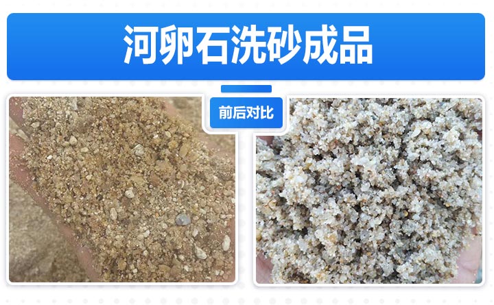 河卵石洗砂成品图 河卵石洗砂成品图
