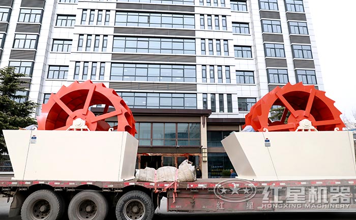 大型洗砂机设备陆续发货中 大型洗砂机设备陆续发货中