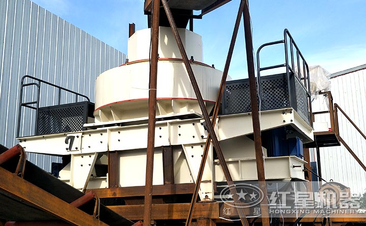 四川客户石灰石制砂机设备生产现场 四川客户石灰石制砂机设备生产现场