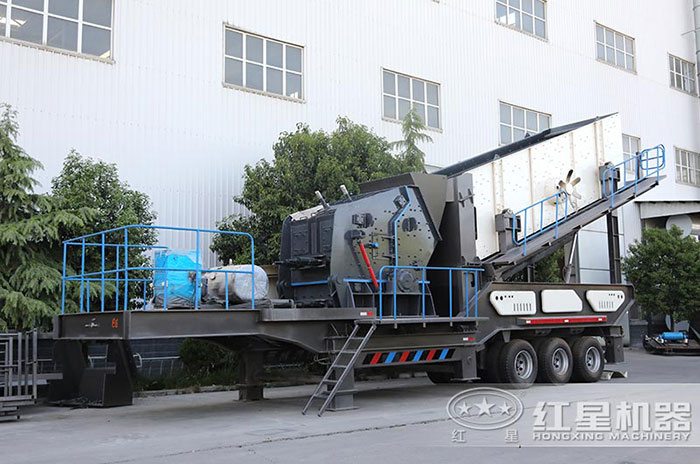 移动式建筑垃圾粉碎机设备图 移动式建筑垃圾粉碎机设备图